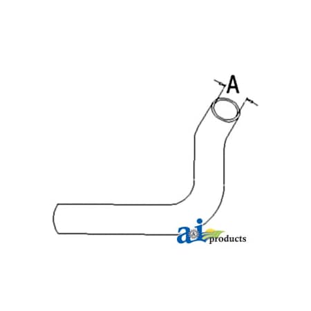 A & I Products Radiator Hose, Lower 13" x3" x1" A-10A20054